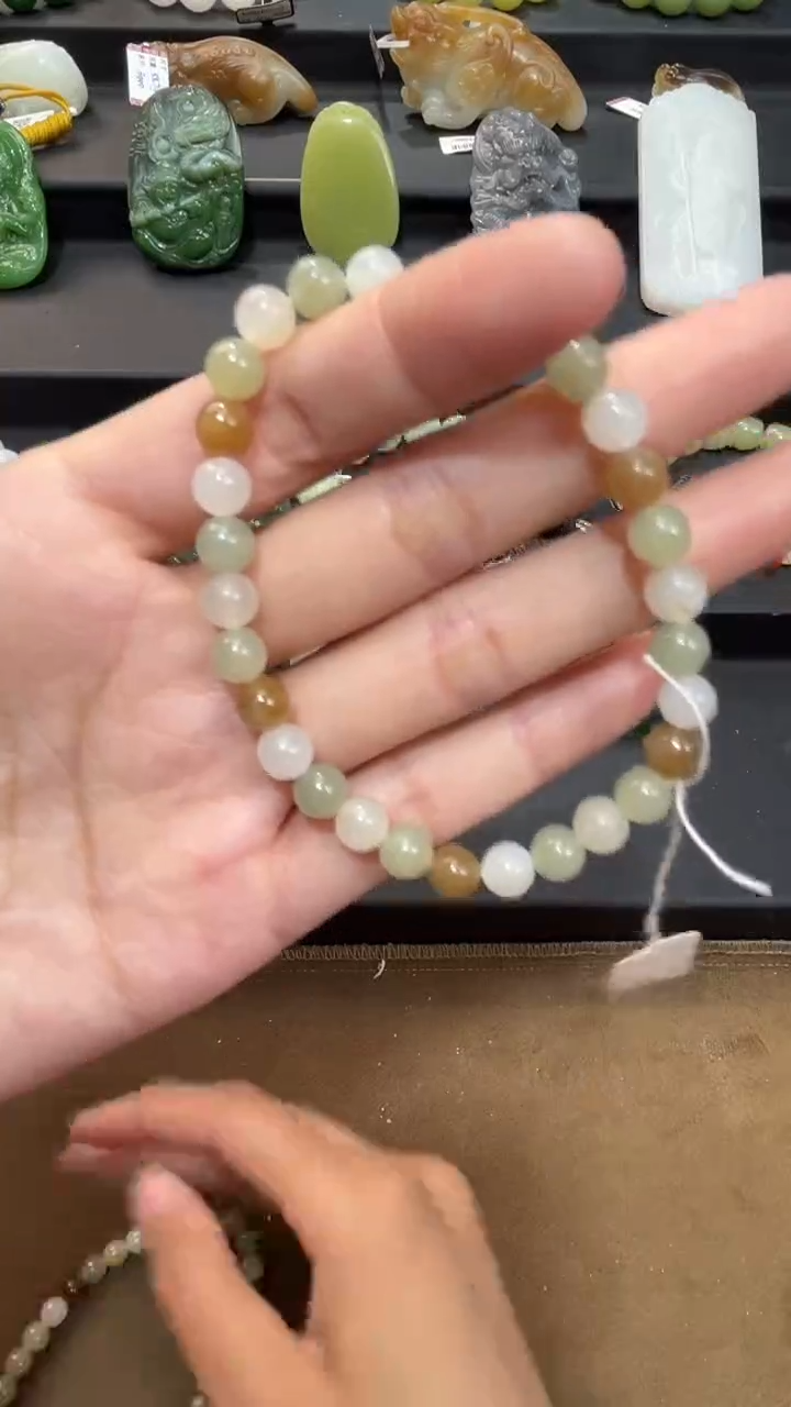 和田玉未镶嵌颈饰手串多宝卡6  多样性发货拍一发一