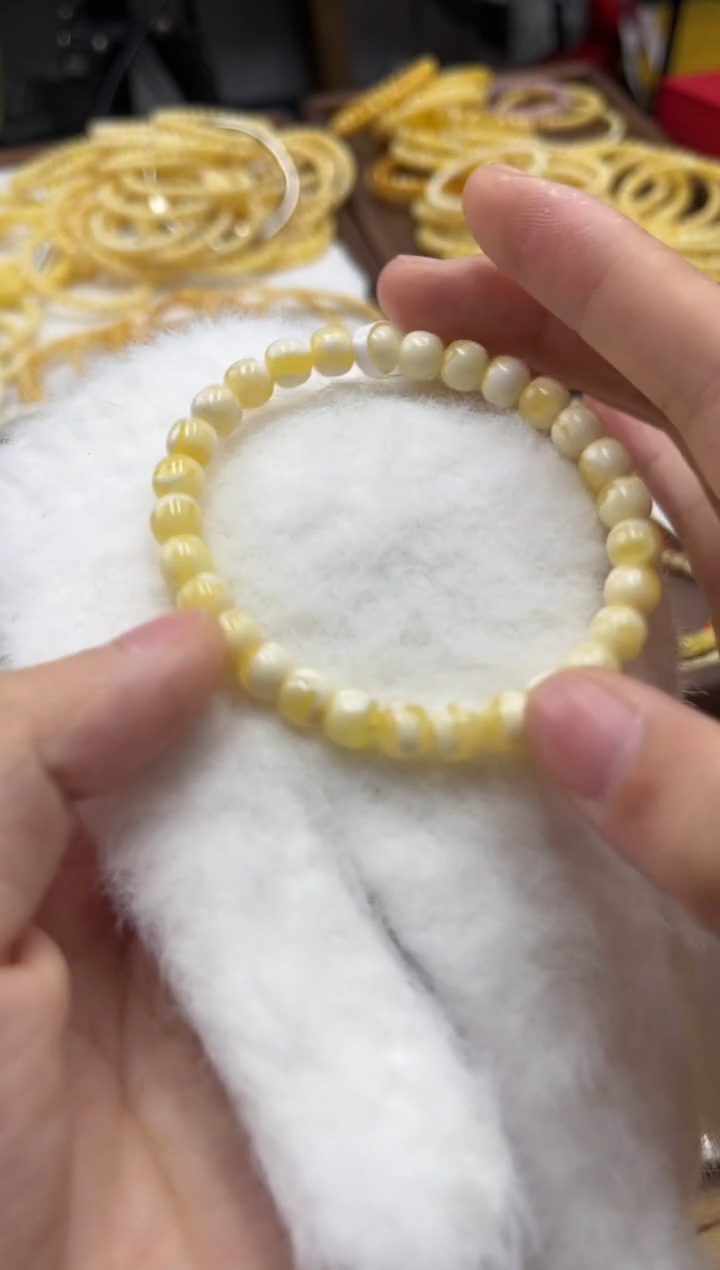 【闪购商品】蜜蜡裸石未镶嵌蜜蜡手串