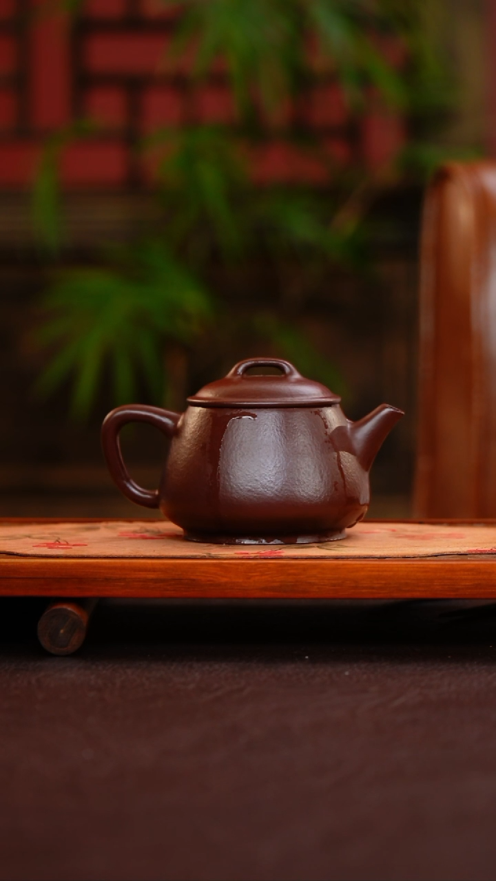 茶壶紫砂紫袍玉砂  瓢饮 