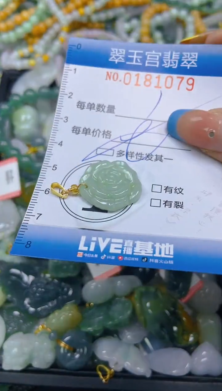 翡翠未镶嵌颈饰闪购0181079多样性发其一