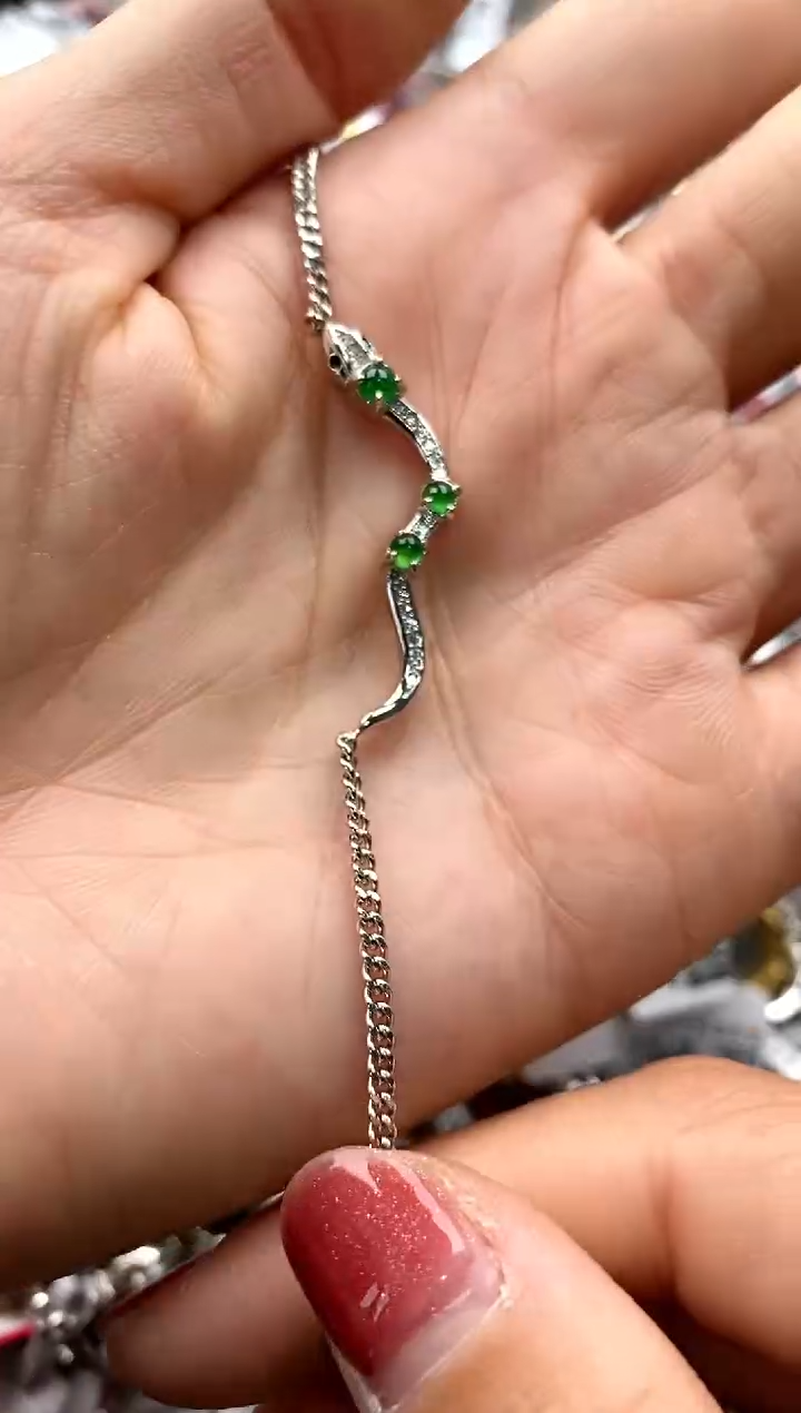 【闪购商品】翡翠戒指银S925镶嵌222222    0