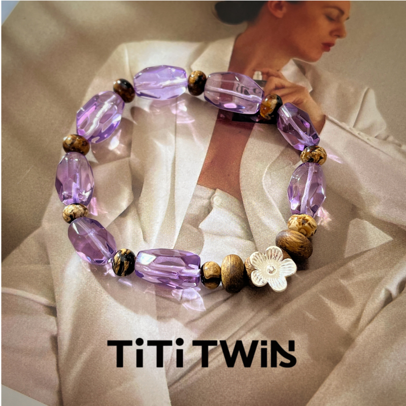 TiTi TWINS【笃定】原创巴西紫水晶多宝设计手串