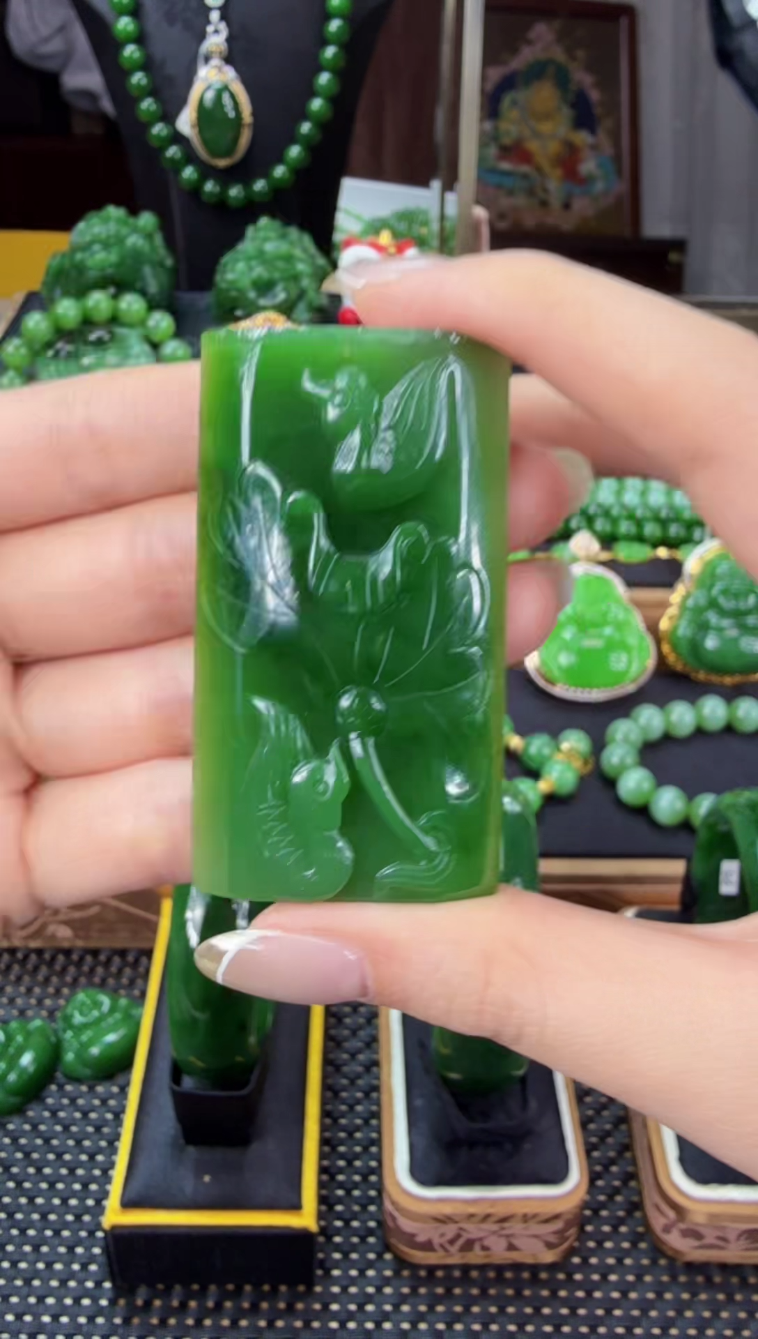 【闪购商品】和田玉（碧玉）吊坠(不含链)未镶嵌