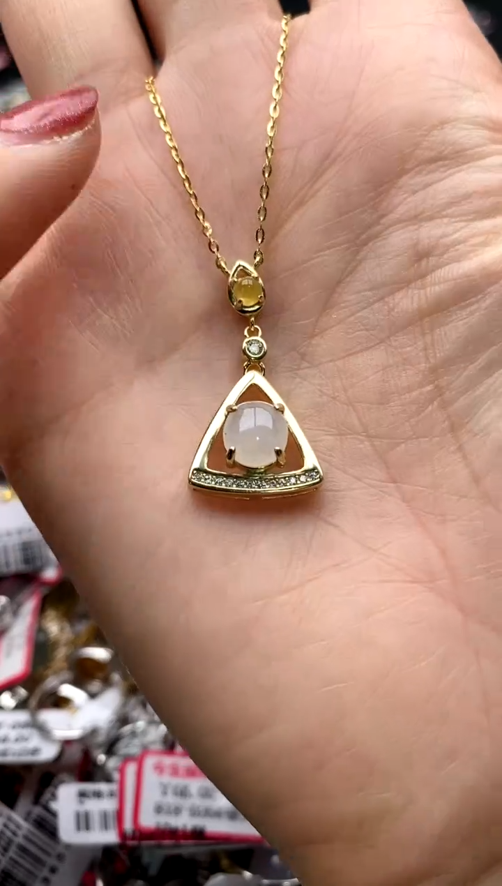 【闪购商品】翡翠戒指银S925镶嵌222222222     8