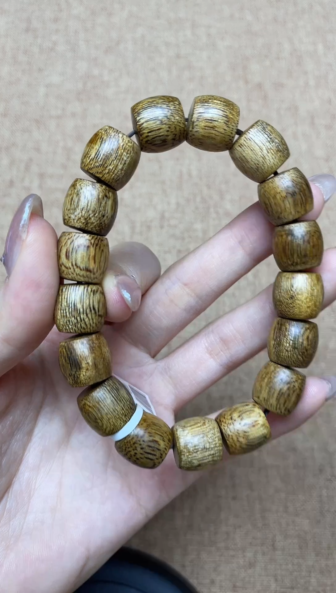 沉香手串棋楠1.2老型珠单圈多样性发其一