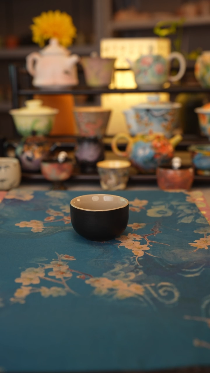 【闪购商品】福利品 黑陶罗汉杯