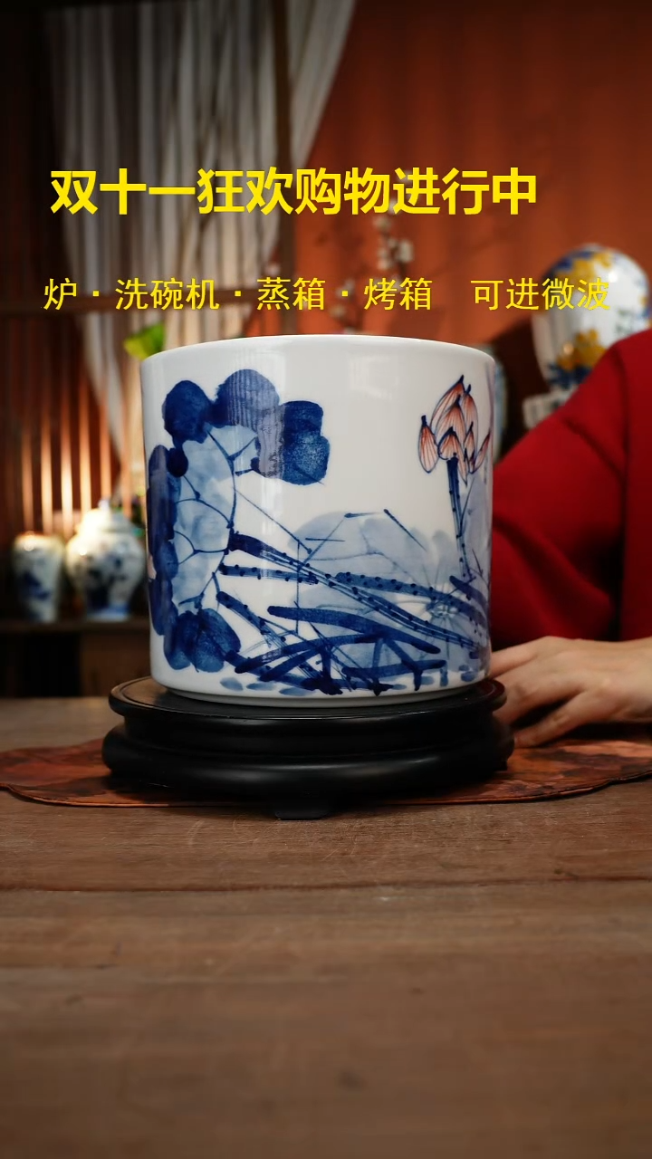 现代高温釉下彩手绘陶瓷餐具