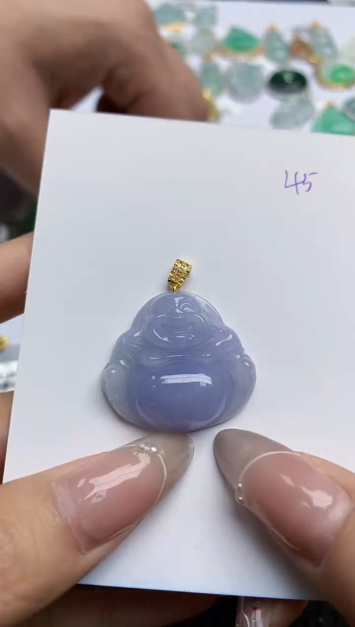 【闪购商品】翡翠颈饰18K金镶嵌 天然翡翠A货