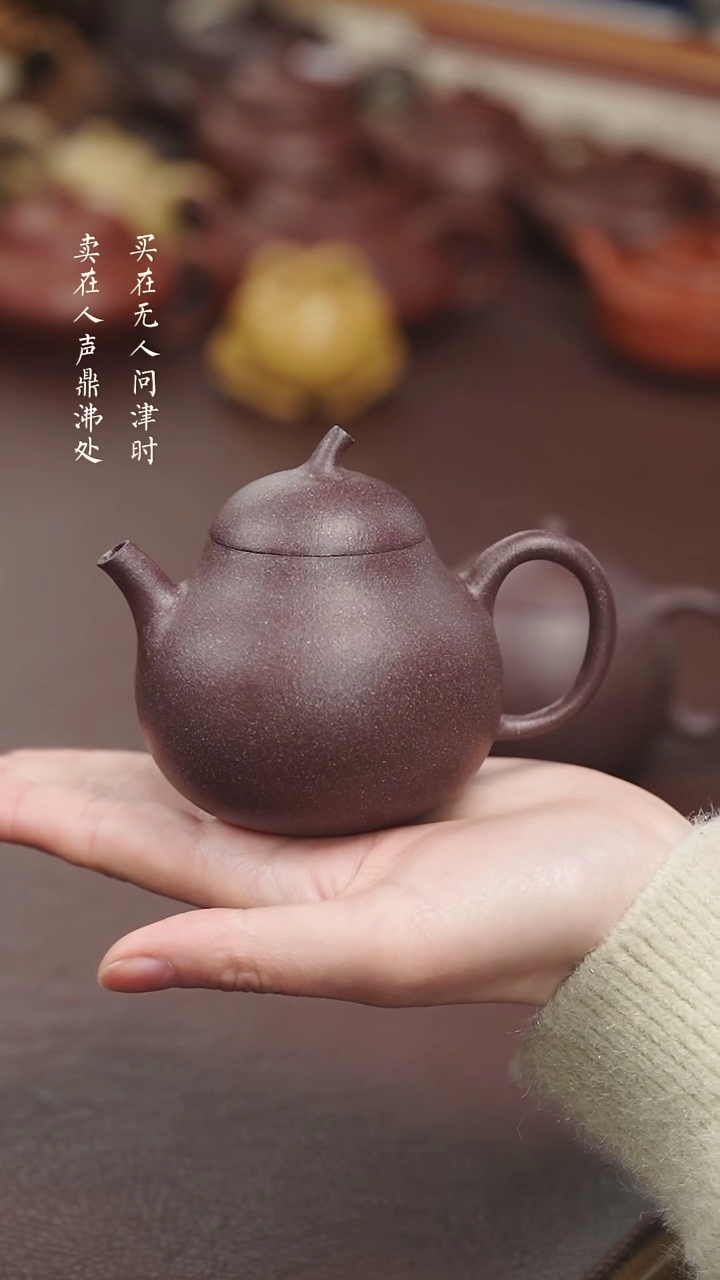 【闪购商品】紫砂茶壶拾珍堂纯砂料茄瓜