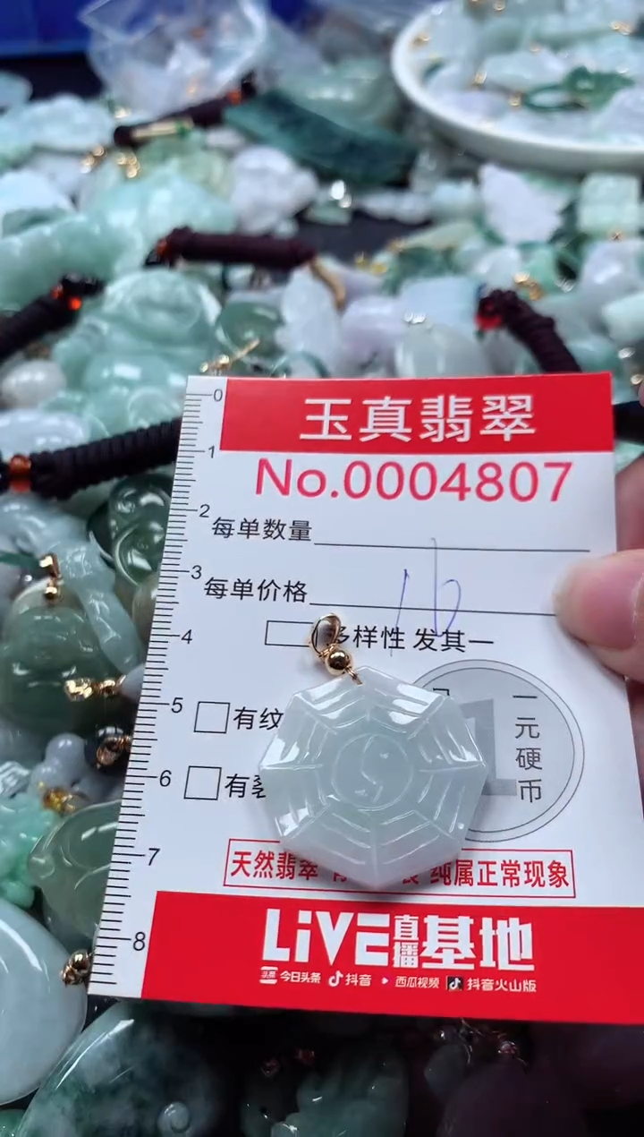 吊坠(不含链)未镶嵌翡翠4807