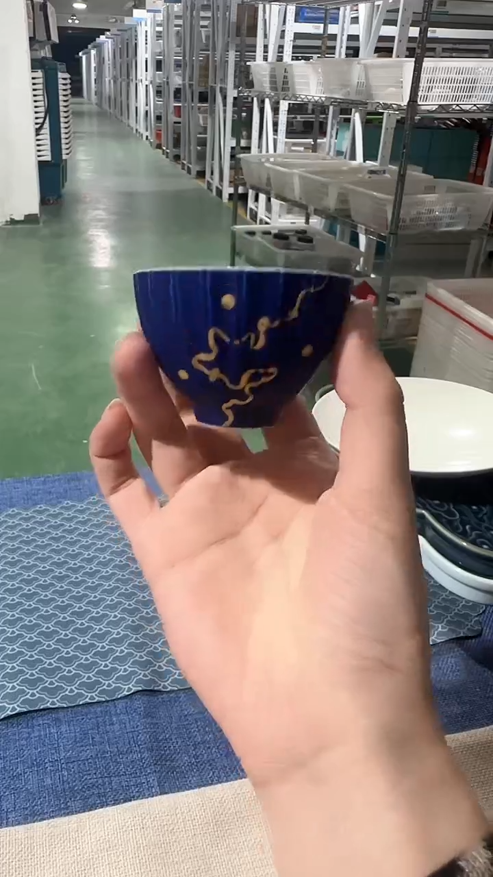 【闪购商品】闪购闪购蓝色洒金杯