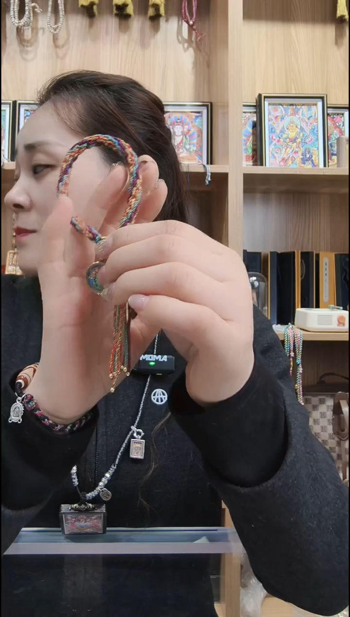 手链绿度母 纯手绘唐卡（非质量问题 不退不换）
