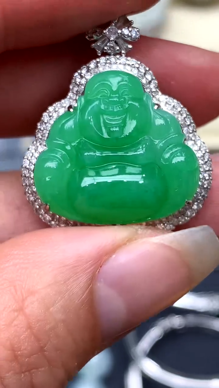 【闪购商品】翡翠颈饰18K金镶嵌385-中国好珍宝