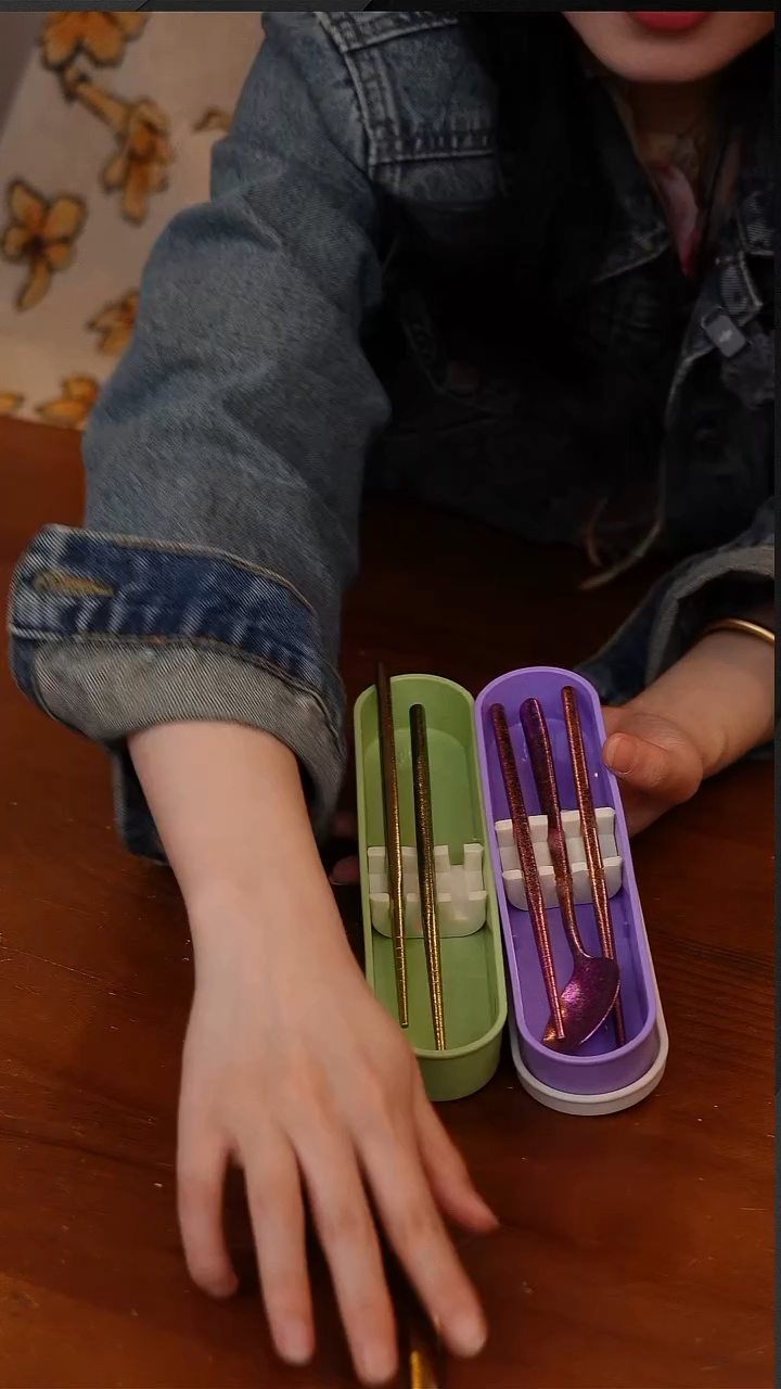 陶57-便携钛筷钛勺（紫+金）CF6332