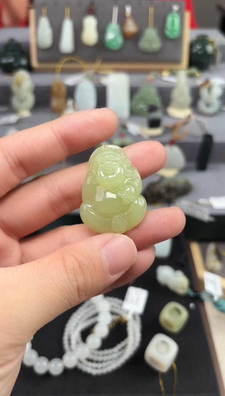 【闪购商品】和田玉颈饰未镶嵌和田玉黄口财神