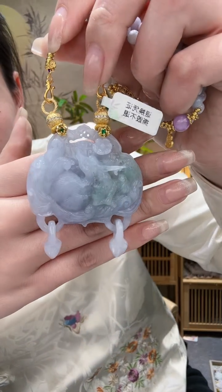 【闪购商品】翡翠耳饰未镶嵌吊坠