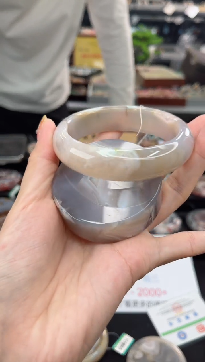 【闪购商品】石英质玉手镯未镶嵌60圈口（赠品镯心）3450060