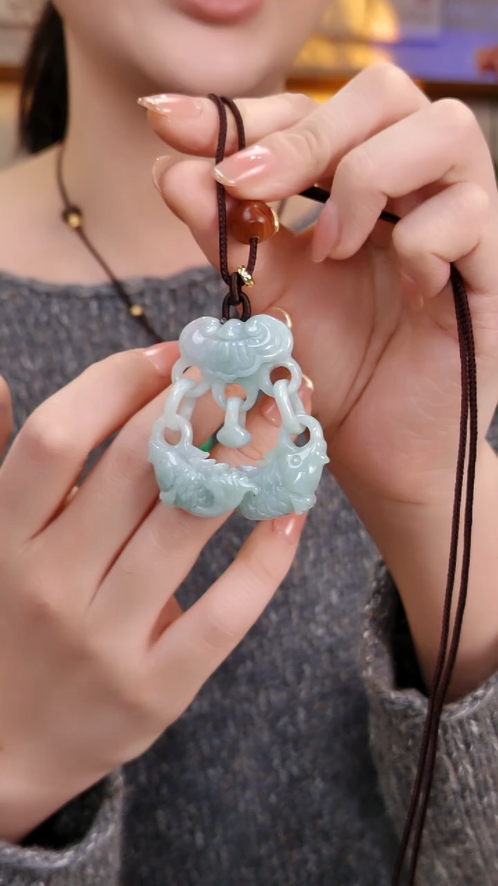 颈饰未镶嵌翡翠国风