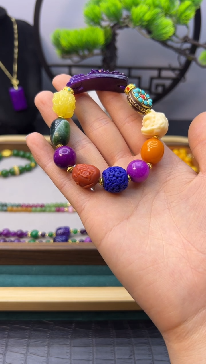 【闪购商品】苏纪石（舒俱来）手链14K金镶嵌S06             