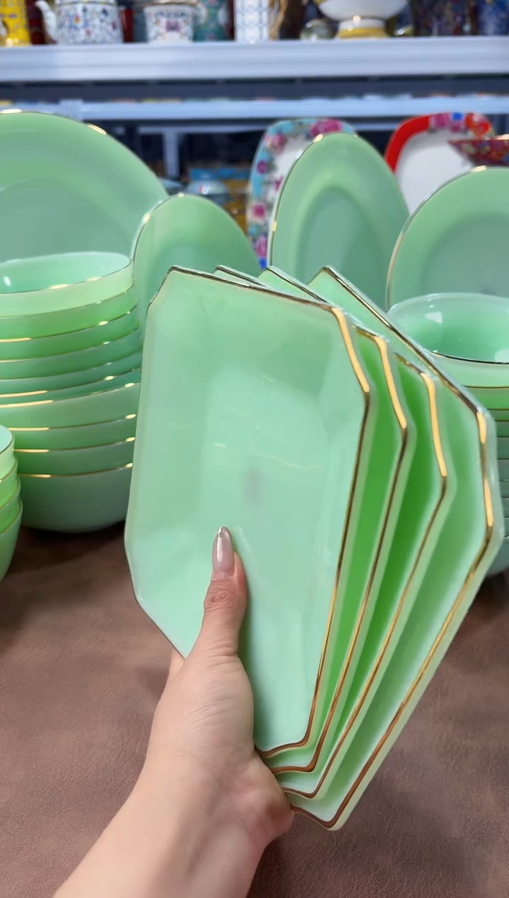 玉瓷7.5英寸方盘4只