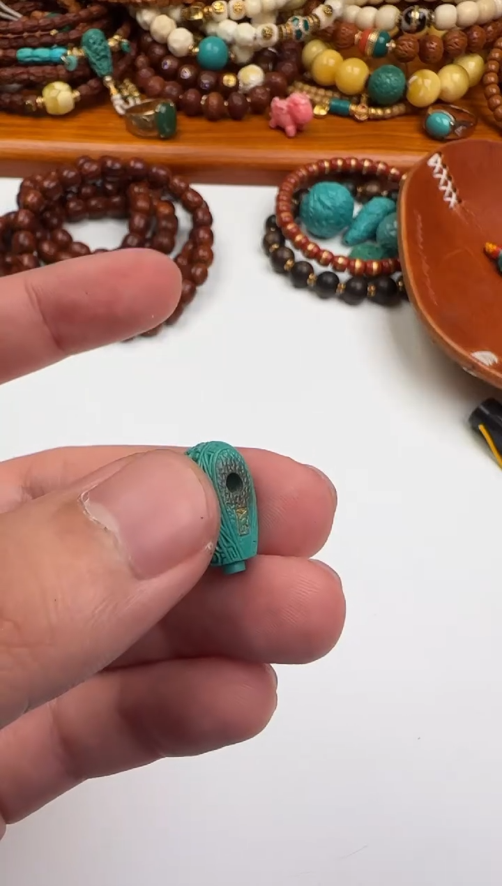 绿松石未镶嵌吊坠(不含链)绿松石