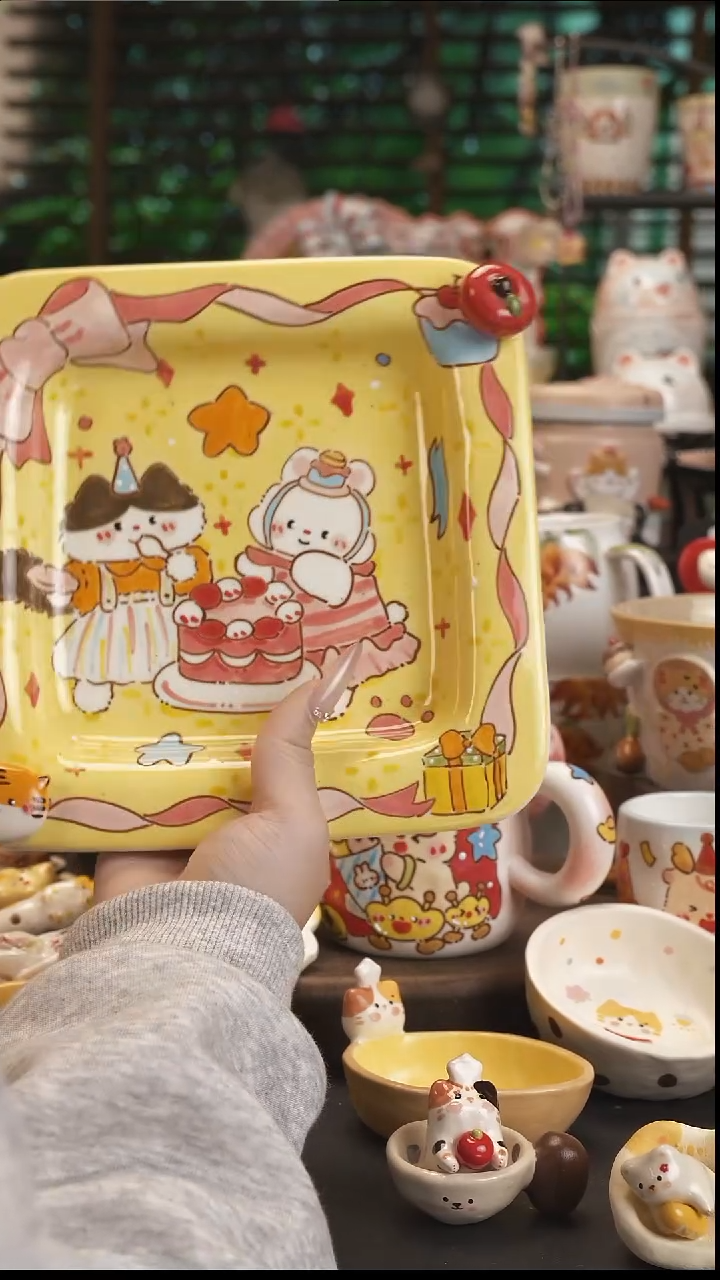 痘****?【原创设计】景德镇手绘陶瓷