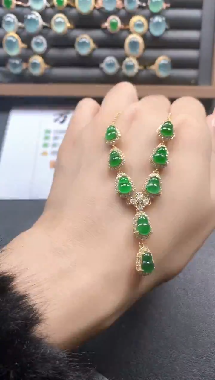 银S925镶嵌戒指翡翠51151