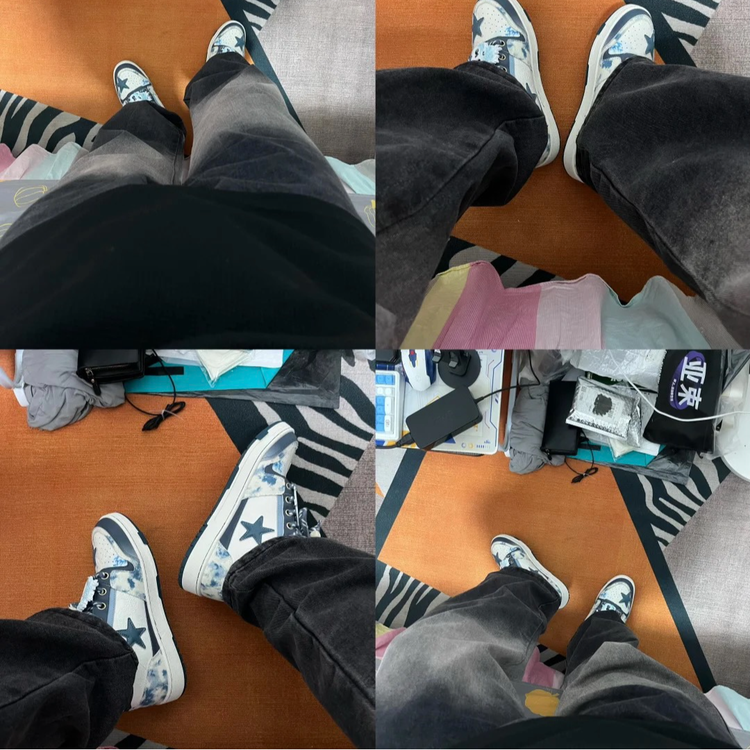 【星星鞋】2025夏季新款潮流百搭情侣鞋潮流高街男鞋女鞋运动鞋