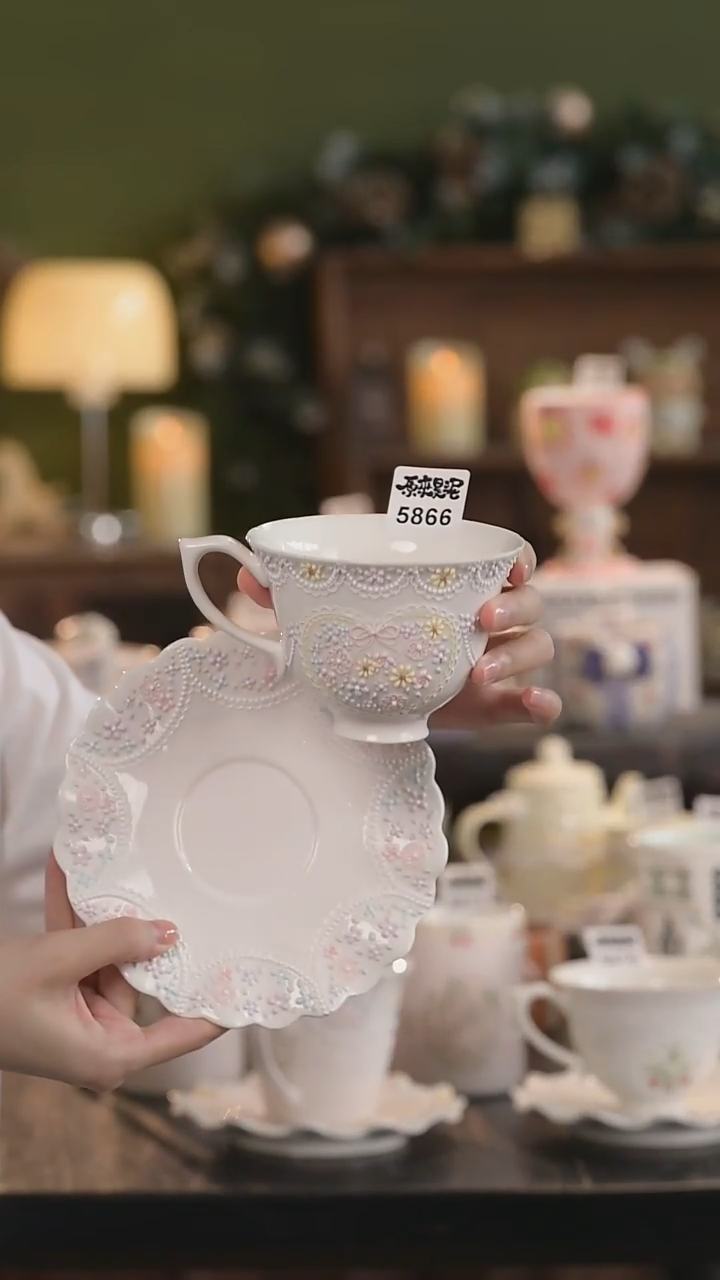 瓷片寒***~景德镇原创手作5866