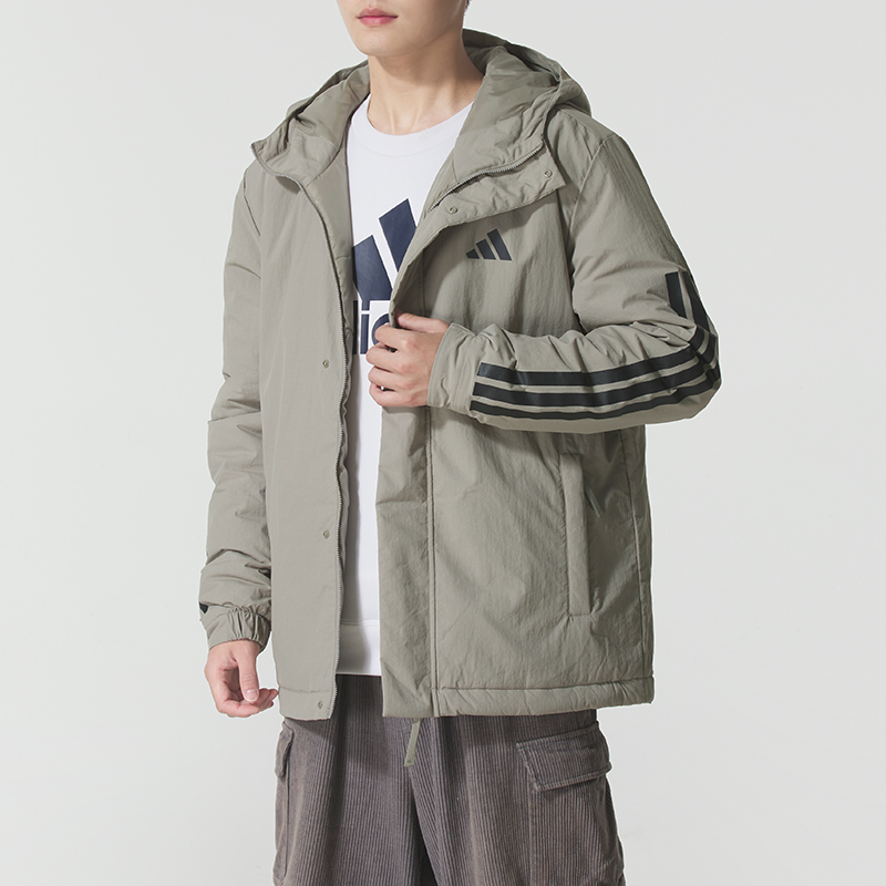adidas阿迪达斯男款棉衣2025秋冬新款保暖休闲运动服加厚保暖外套