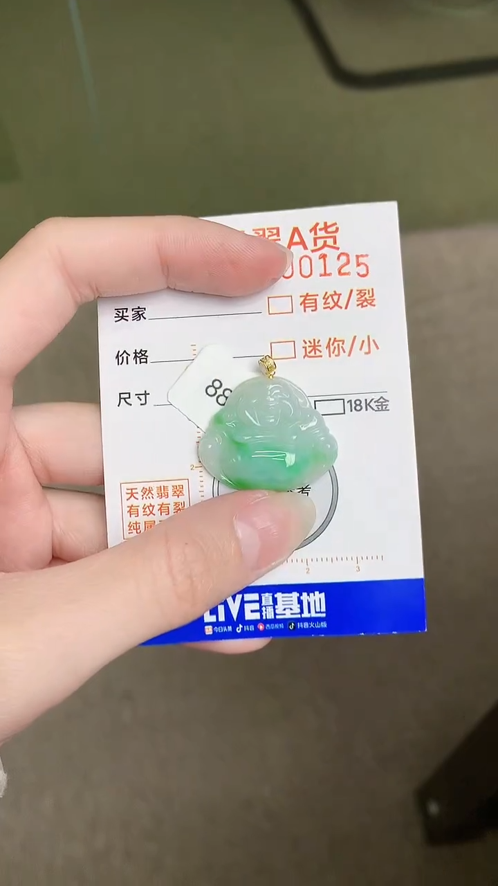 【闪购商品】翡翠颈饰18K金镶嵌4534534534