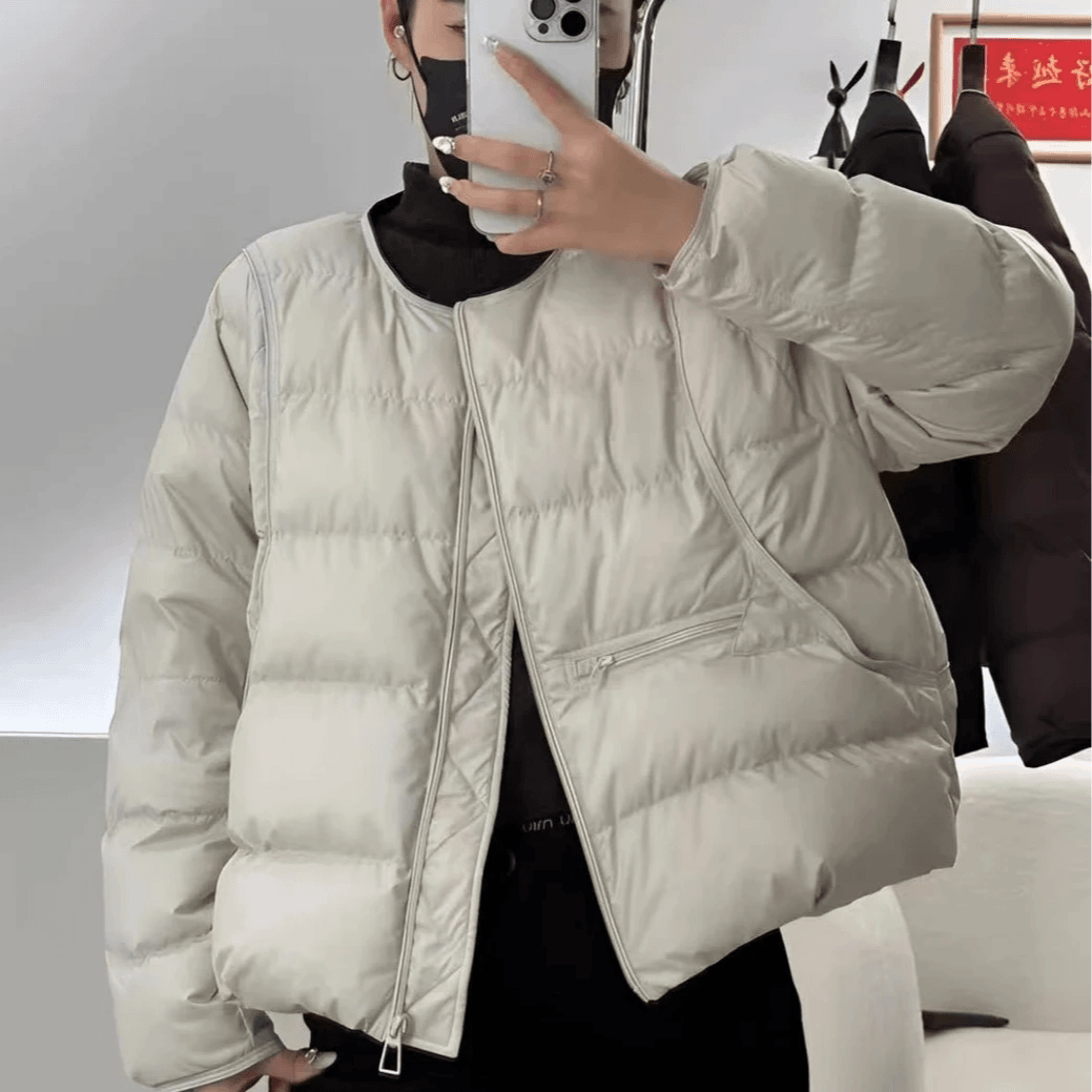 [美依]新国标云感高奢白鹅绒羽绒服女短款