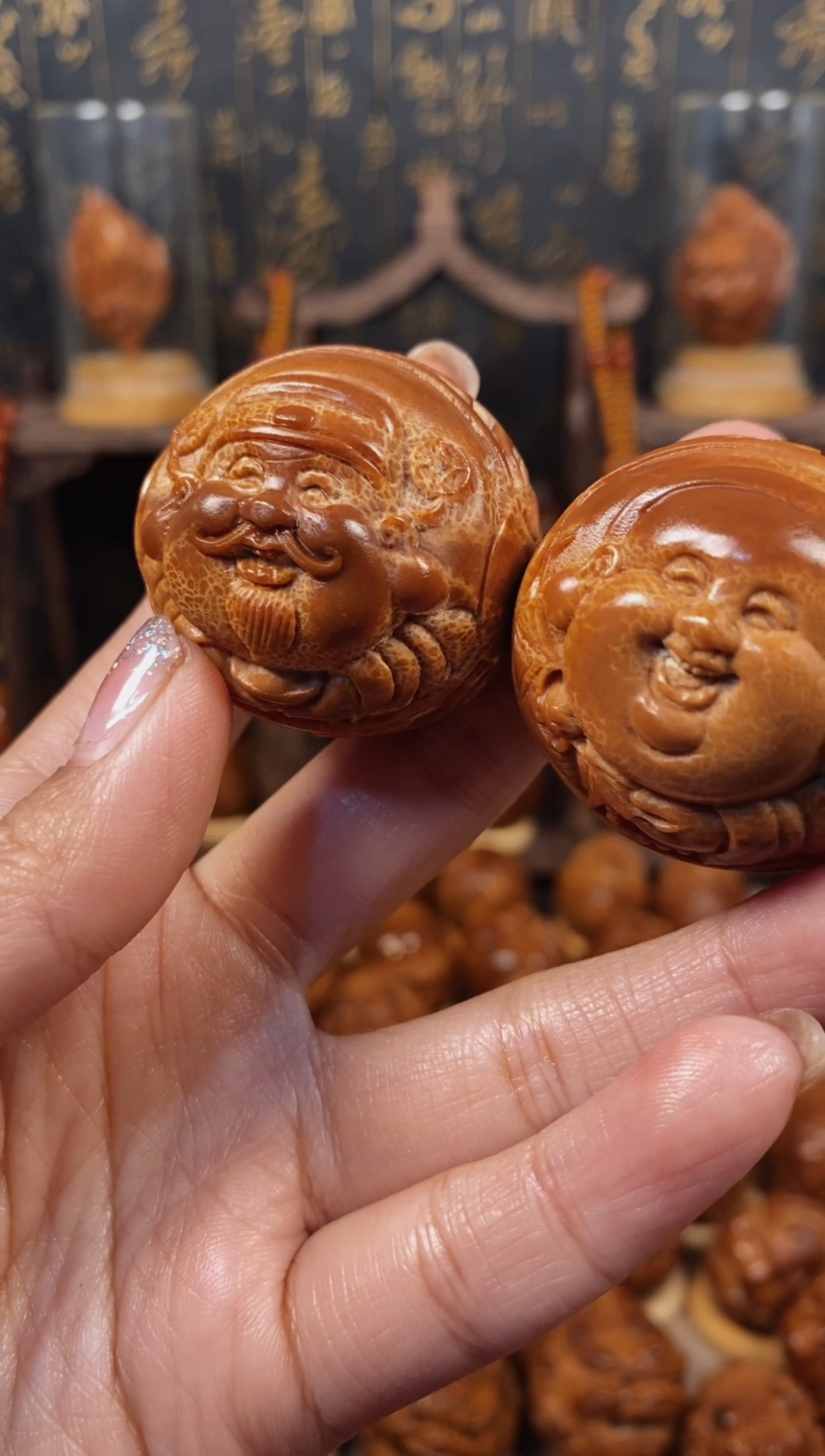 【闪购商品】橄榄核吊坠横财一对888888