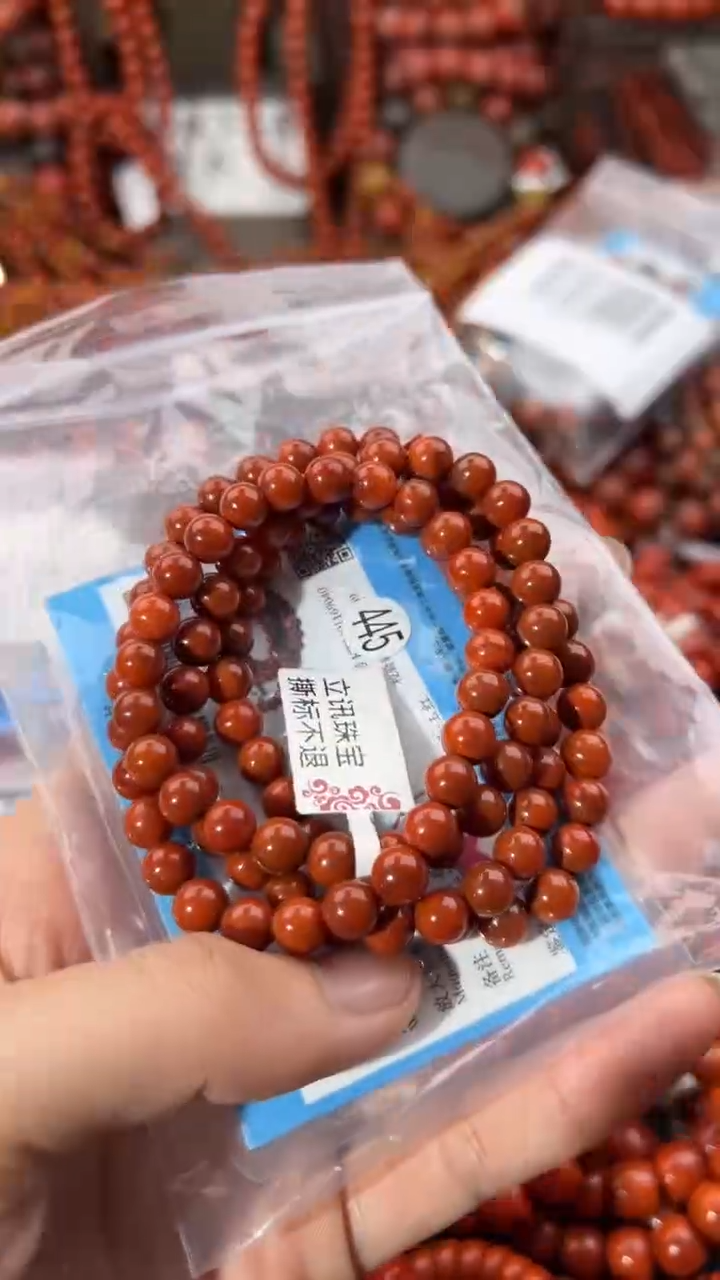 南红玛瑙未镶嵌手串7