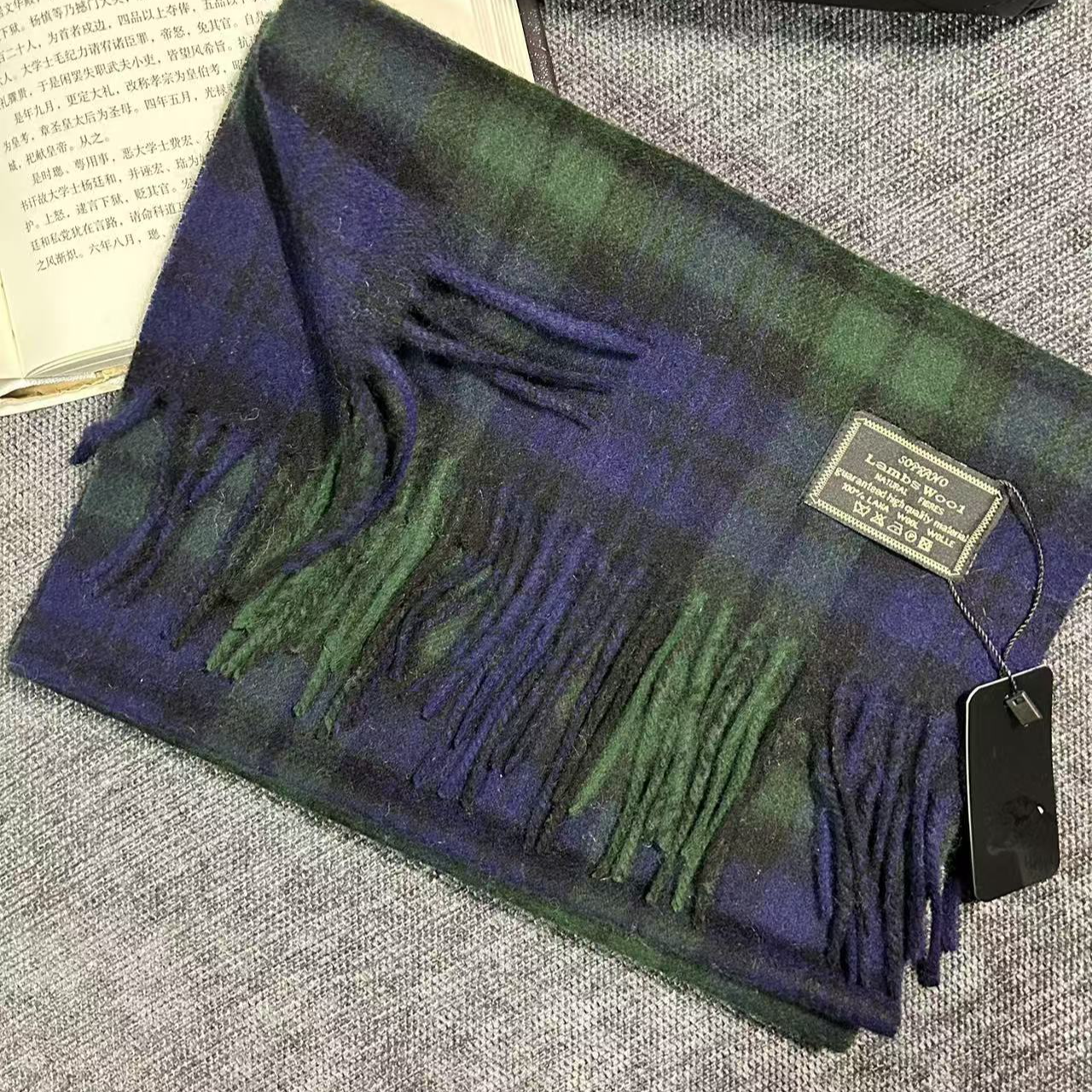 秋冬羊毛围巾女士经典时尚