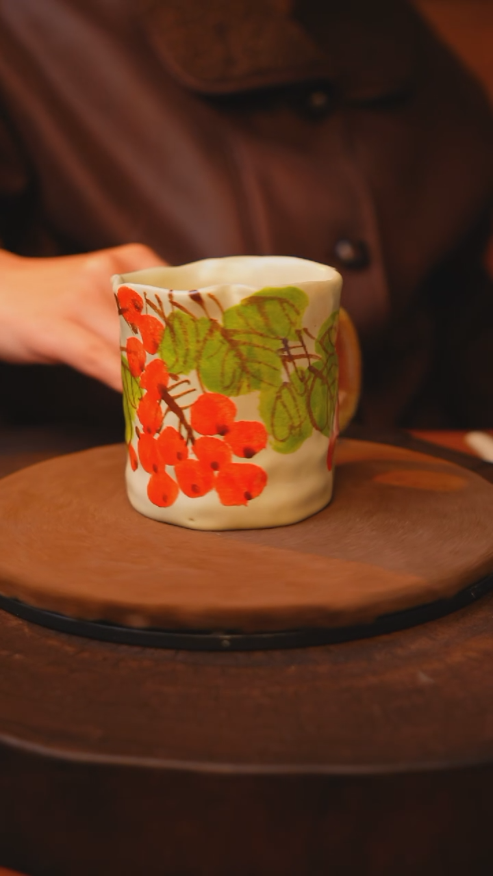 【闪购商品】瓷片景德镇手绘瓷器高温釉下彩---