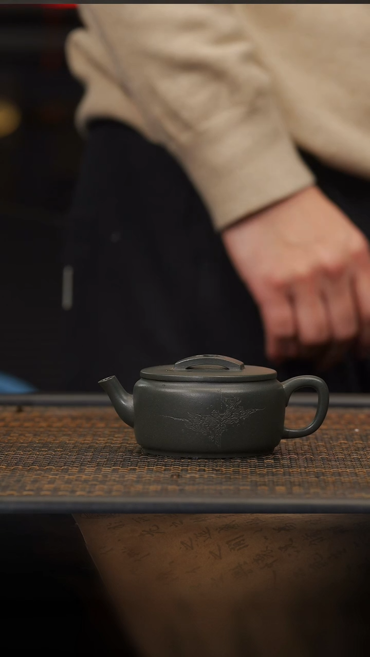 【闪购商品】紫砂茶壶74空山造器JXT  绿泥