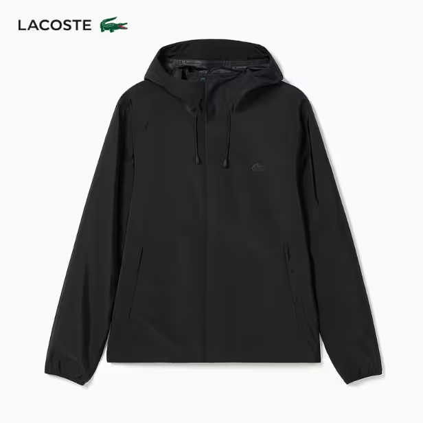 LACOSTE法国鳄鱼男装24春季时尚纯色拉链连帽夹克外套BH5978