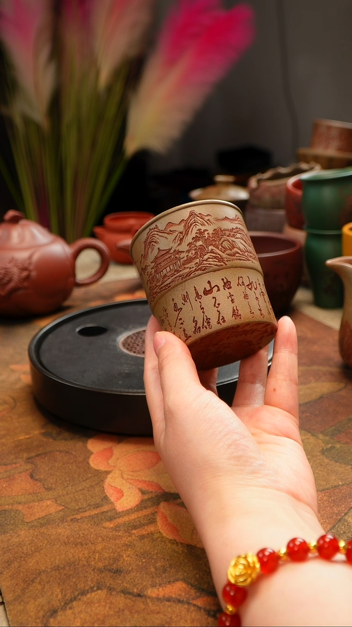 茶杯紫砂宜兴原矿紫砂茶具