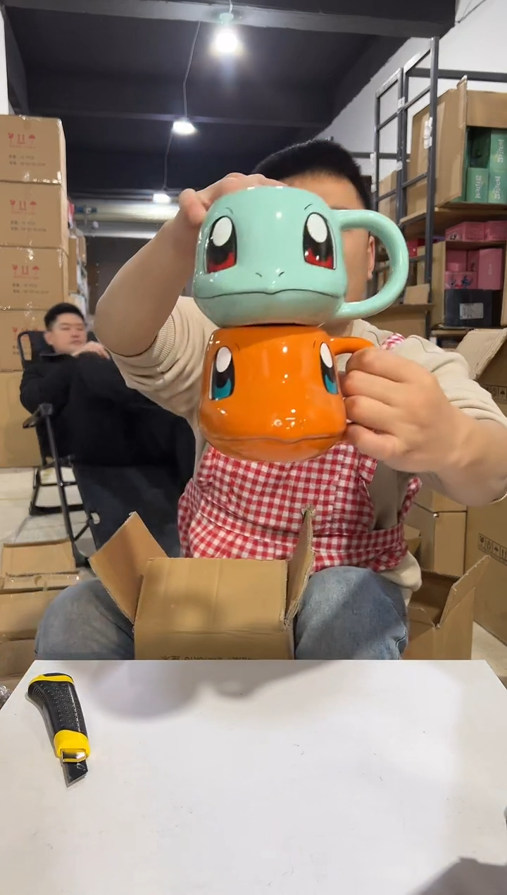 【闪购商品】杯杰尼龟加小火龙头杯2件套