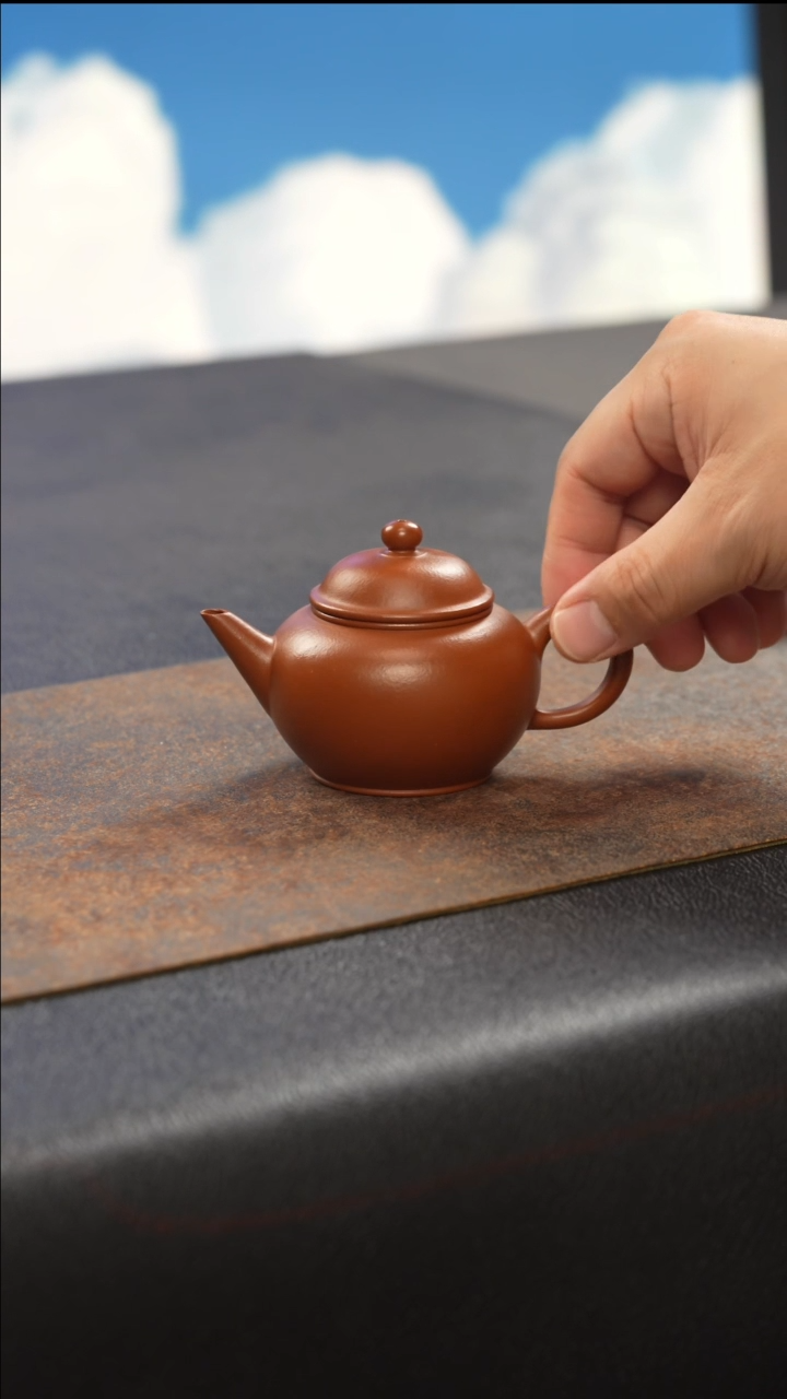 茶壶紫砂水平 朱泥