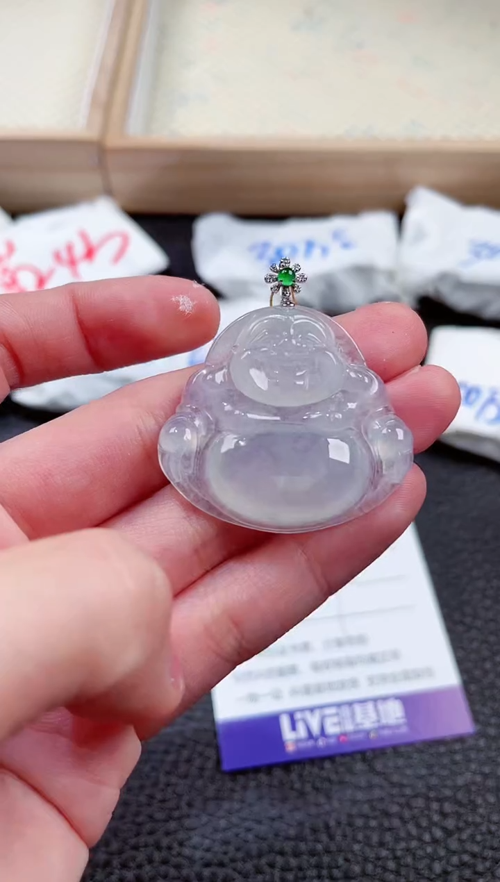 【闪购商品】翡翠颈饰18K金镶嵌00001281