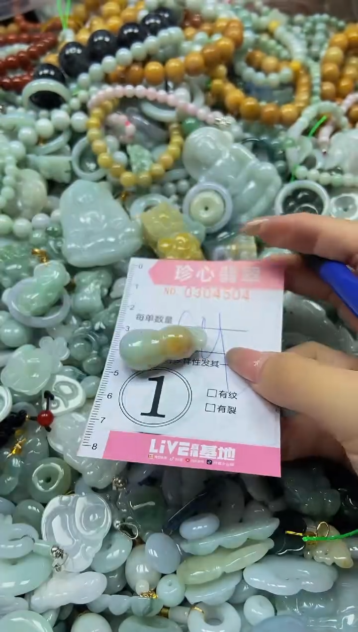 翡翠未镶嵌颈饰闪购0304504