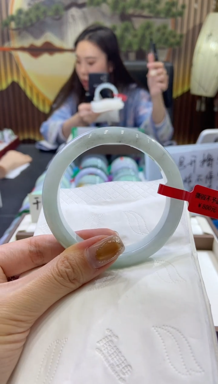 未镶嵌手镯翡翠0006694