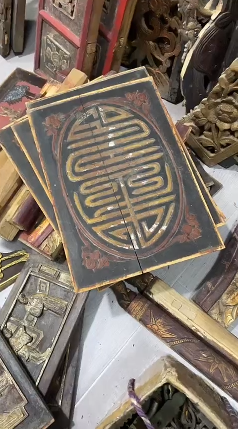 【闪购商品】香榧木4个孤品木雕120