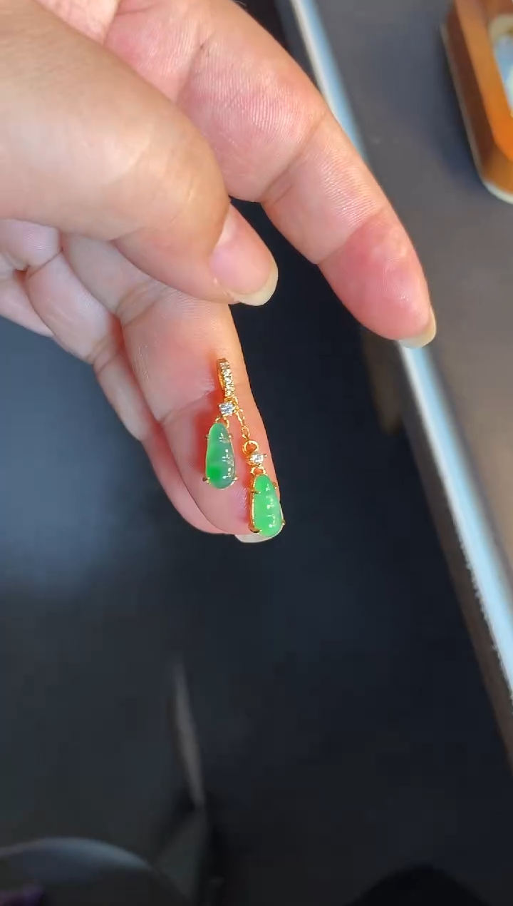 吊坠(不含链)银S925镶嵌翡翠1