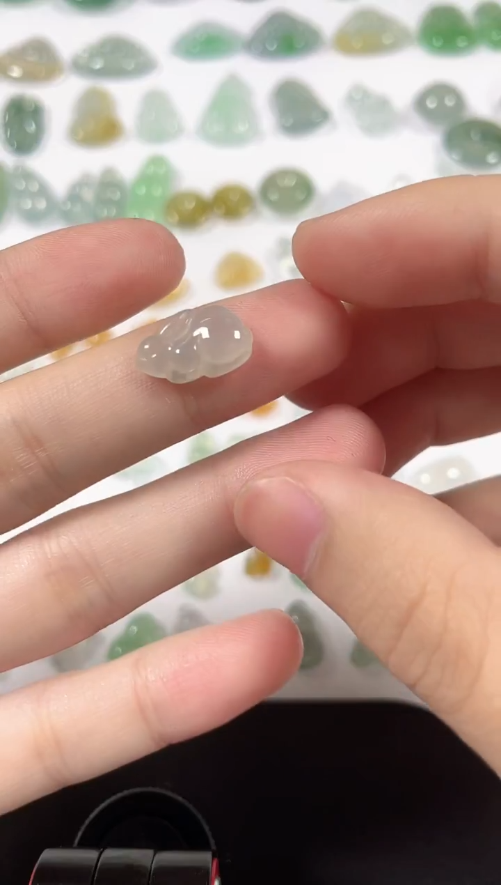 未镶嵌裸石翡翠翡翠未镶嵌颈饰天然翡翠Ａ货8886