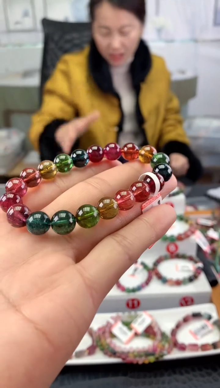 未镶嵌手串碧玺多样性发一条