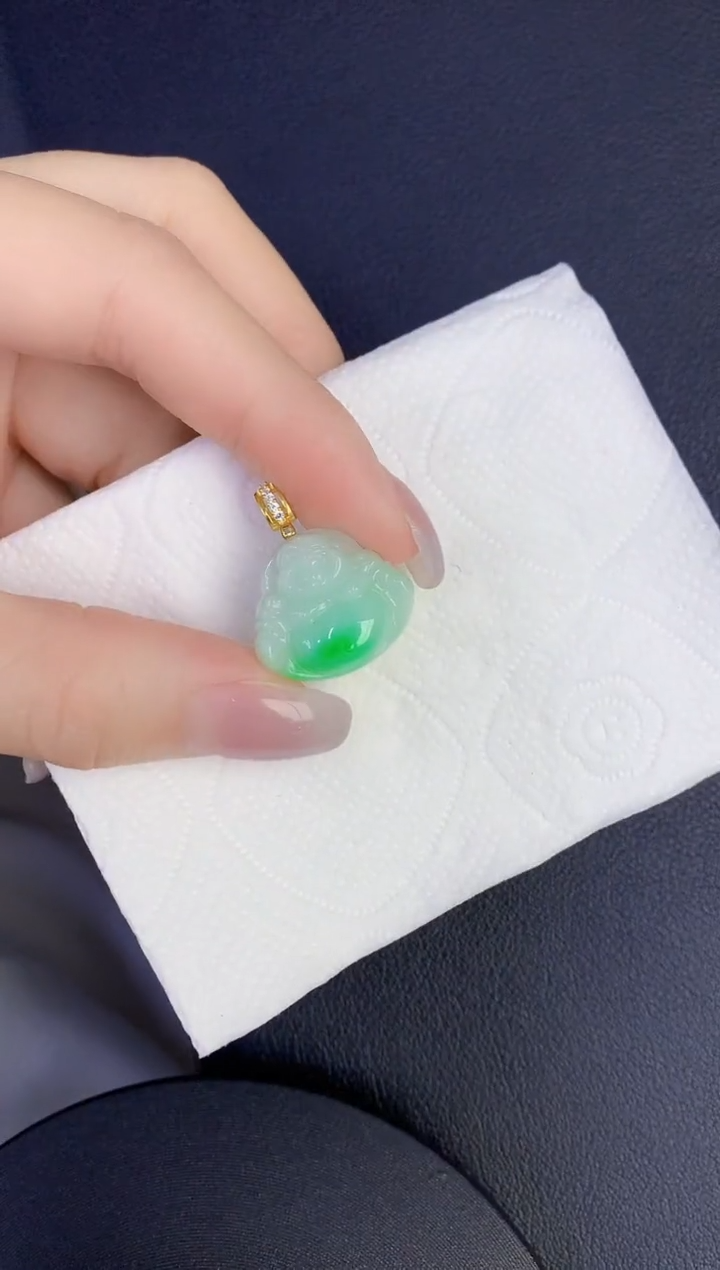 颈饰未镶嵌翡翠缅甸天然翡翠A货