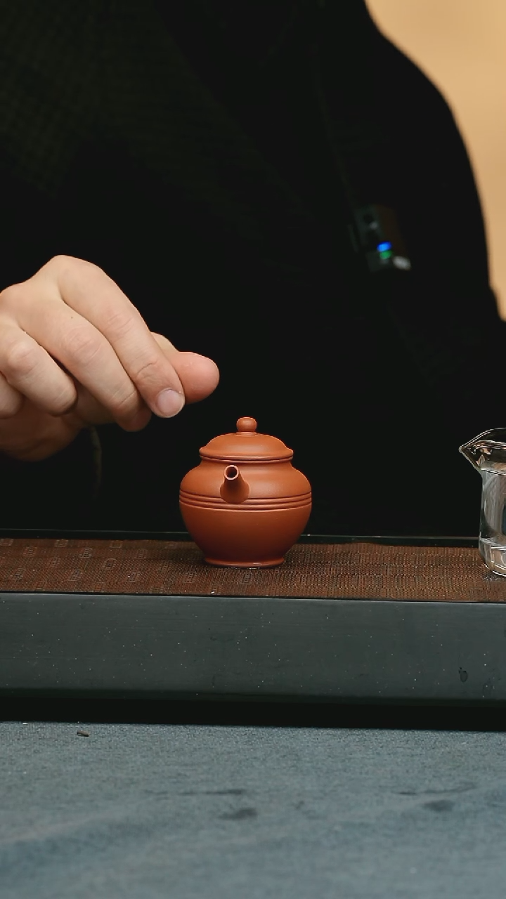 【闪购商品】紫砂茶壶五堂 束腰莲子-清风徐来
